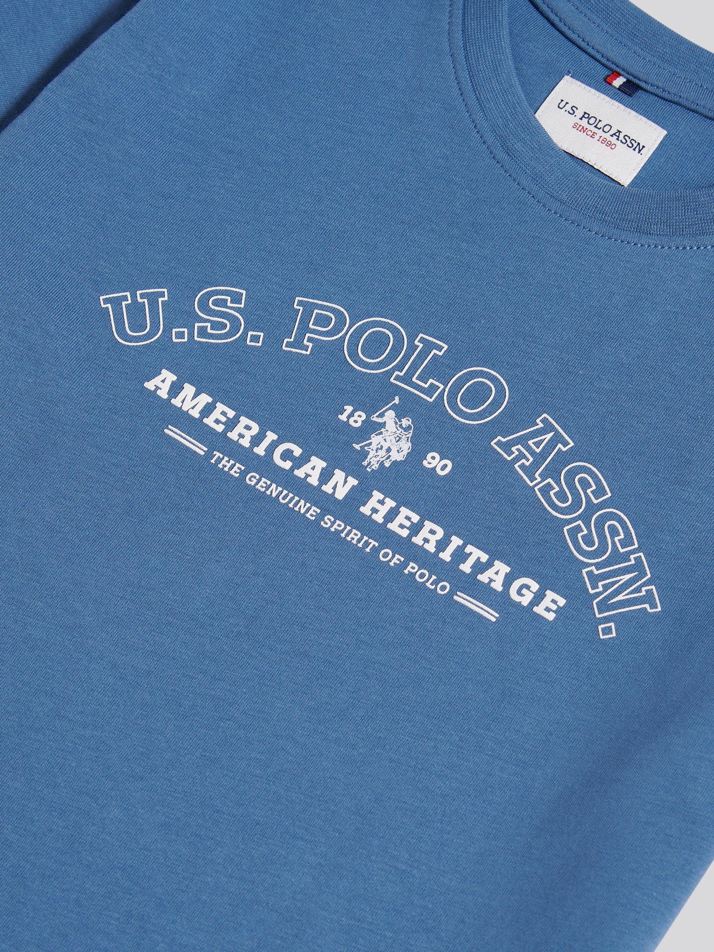 Boys Heritage Graphic Print T-Shirt in Blue Horizon