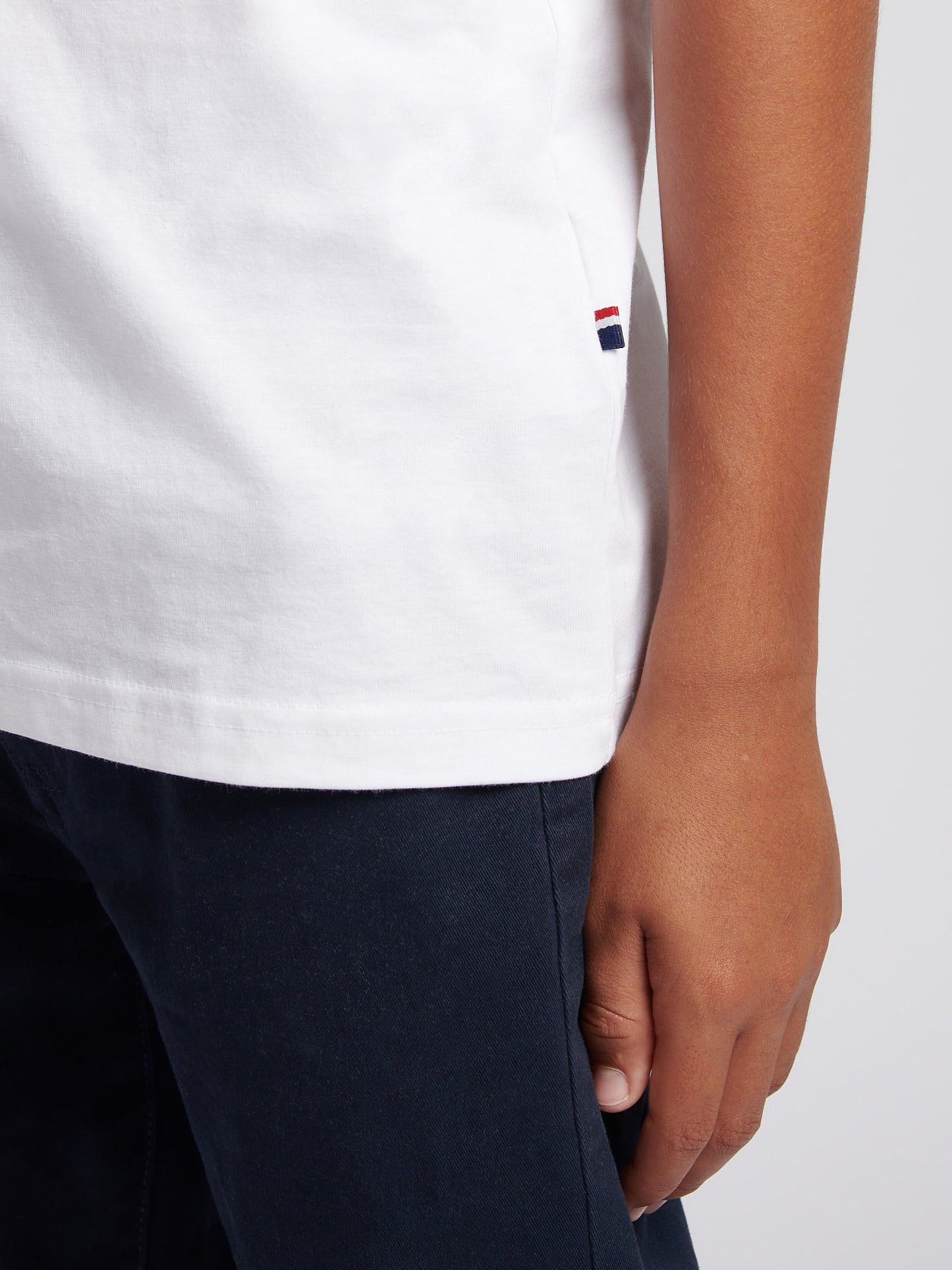 Boys USPA Back Graphic T-Shirt in Bright White