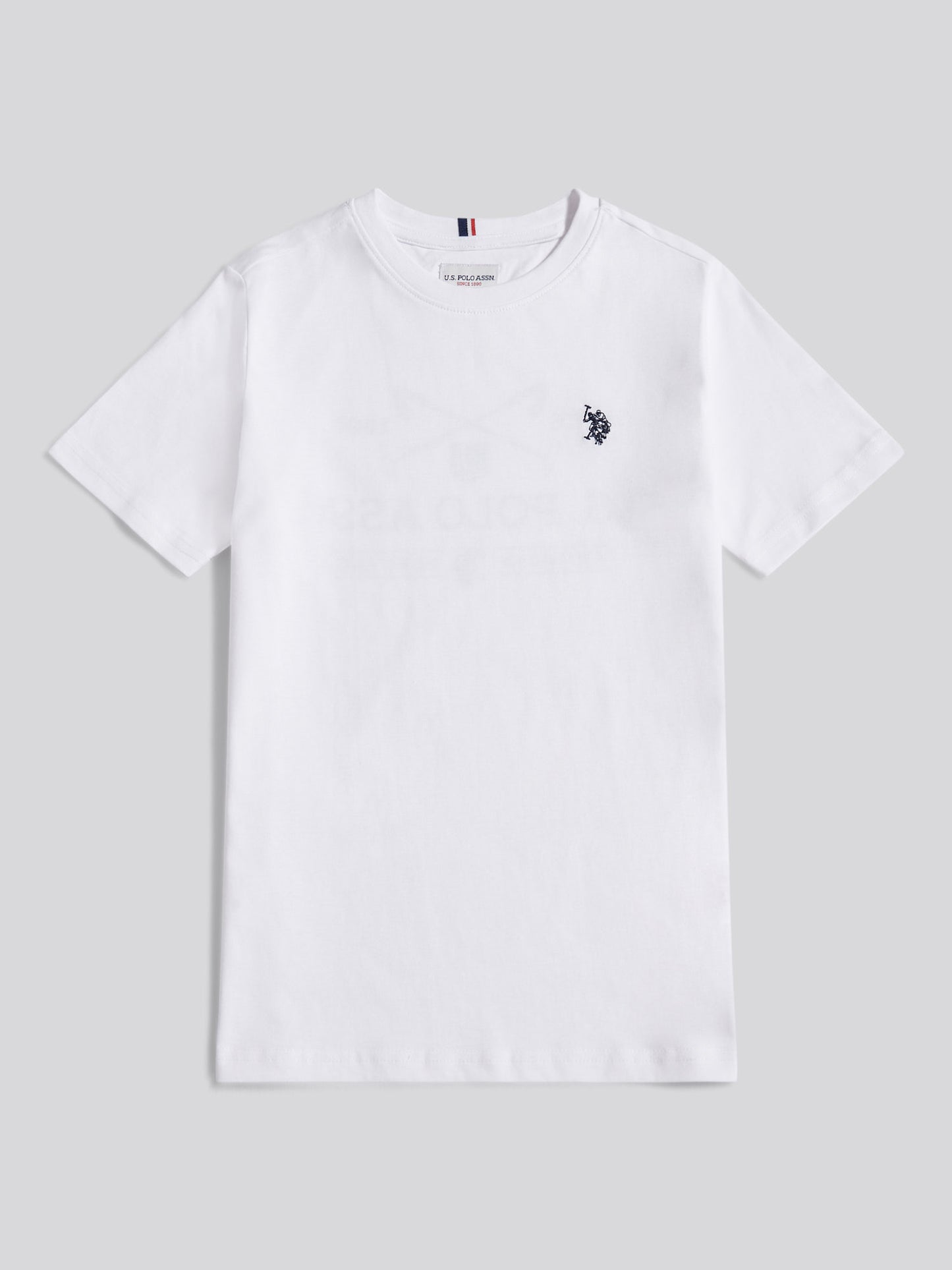 Boys USPA Back Graphic T-Shirt in Bright White
