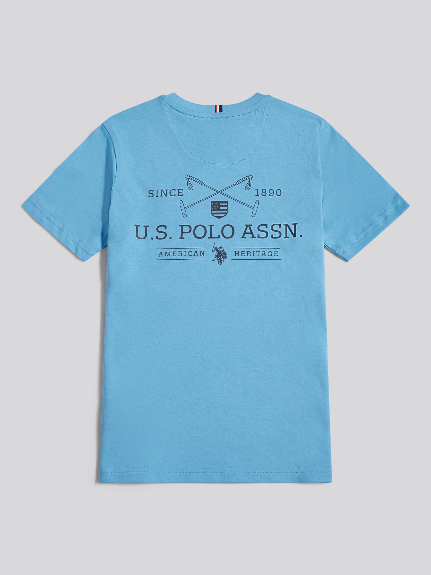 Boys USPA Back Graphic T-Shirt in Heritage Blue
