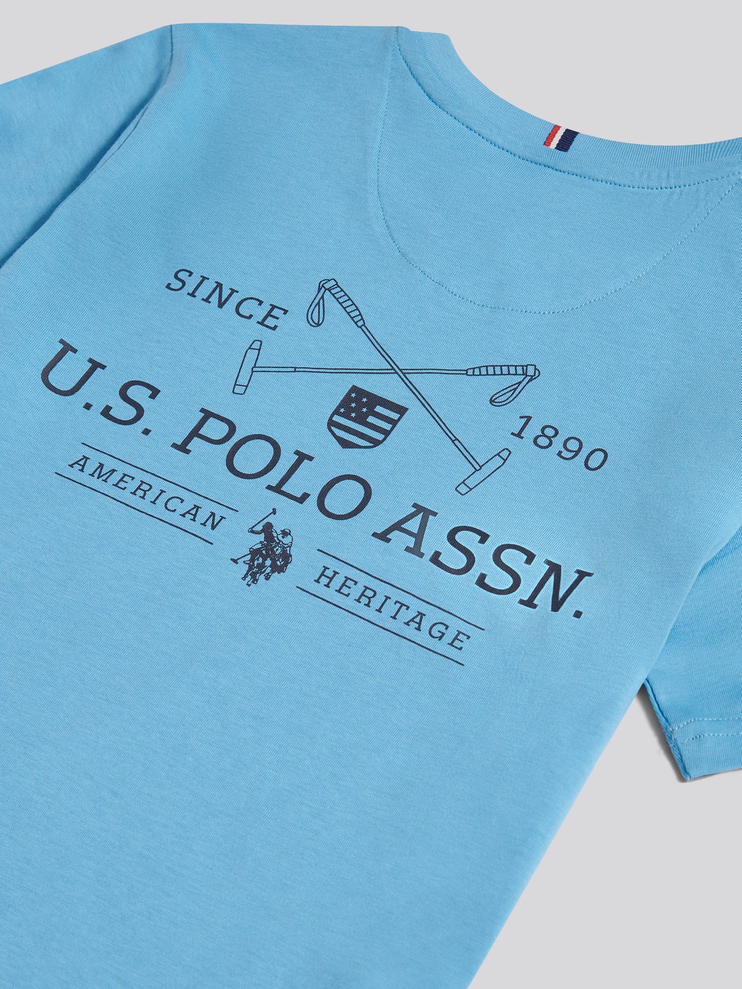 Boys USPA Back Graphic T-Shirt in Heritage Blue