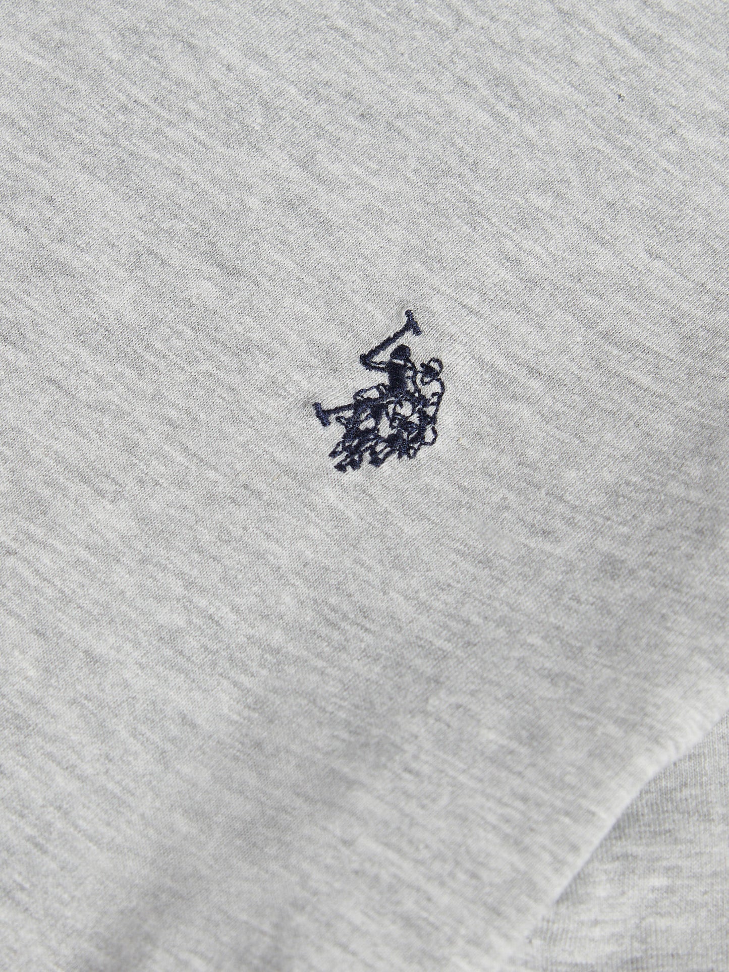 Boys USPA Back Graphic T-Shirt in Mid Grey Marl