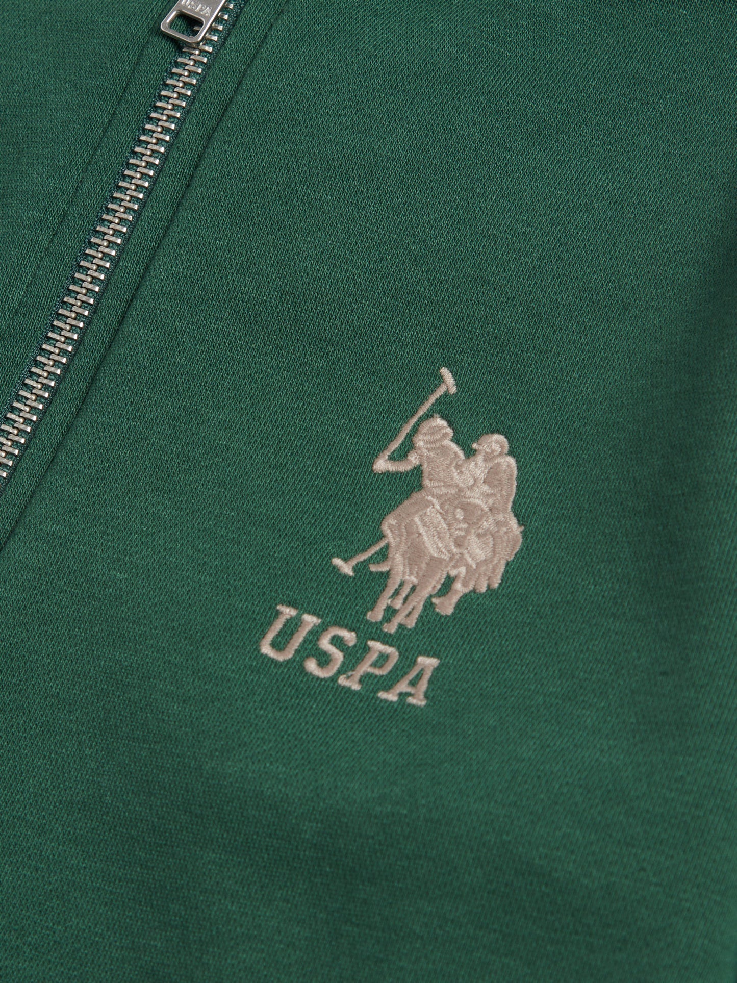 Boys Player 3 Zip Hoodie in Pineneedle