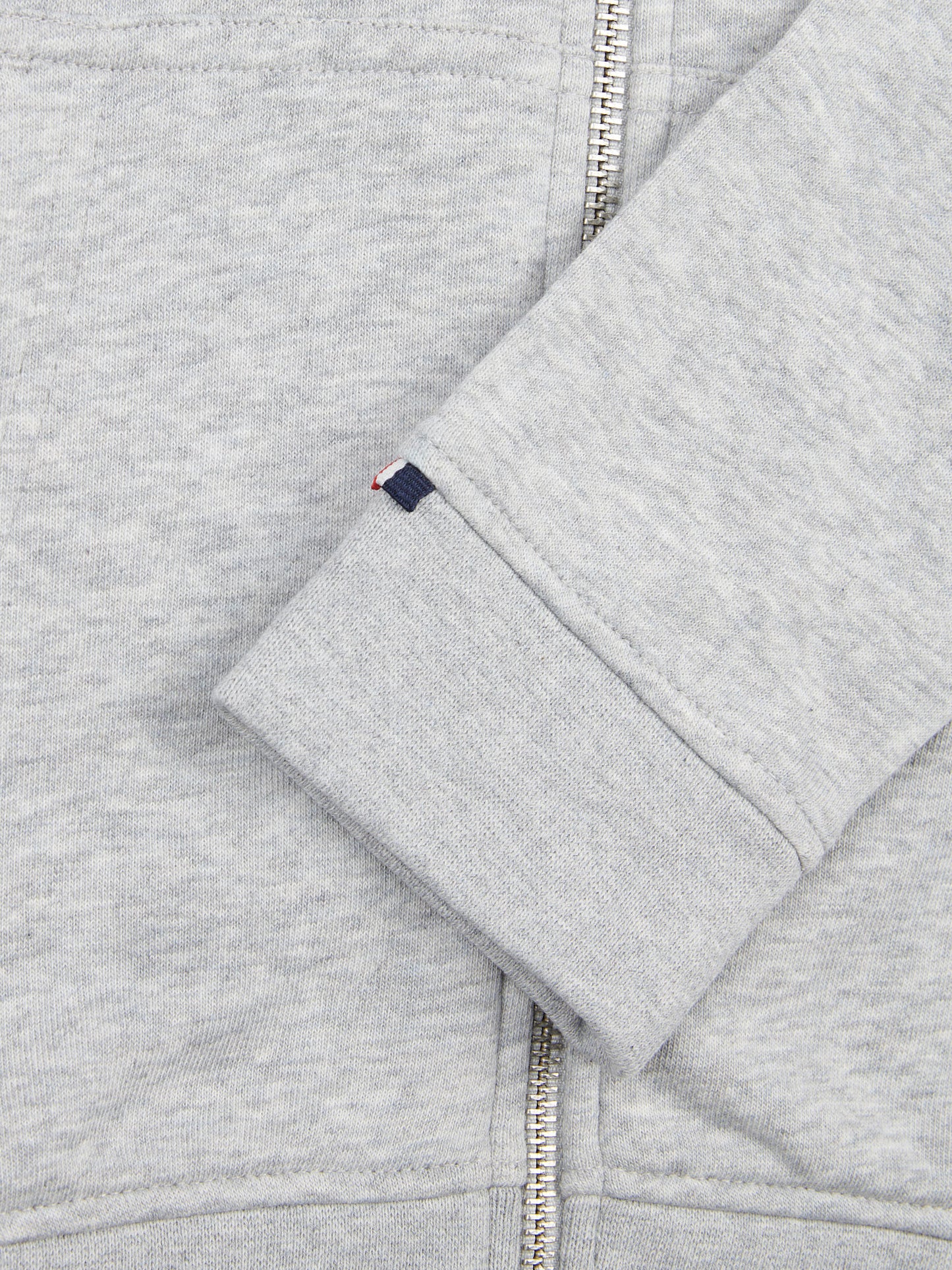 Boys Player 3 Zip Hoodie in Mid Grey Marl