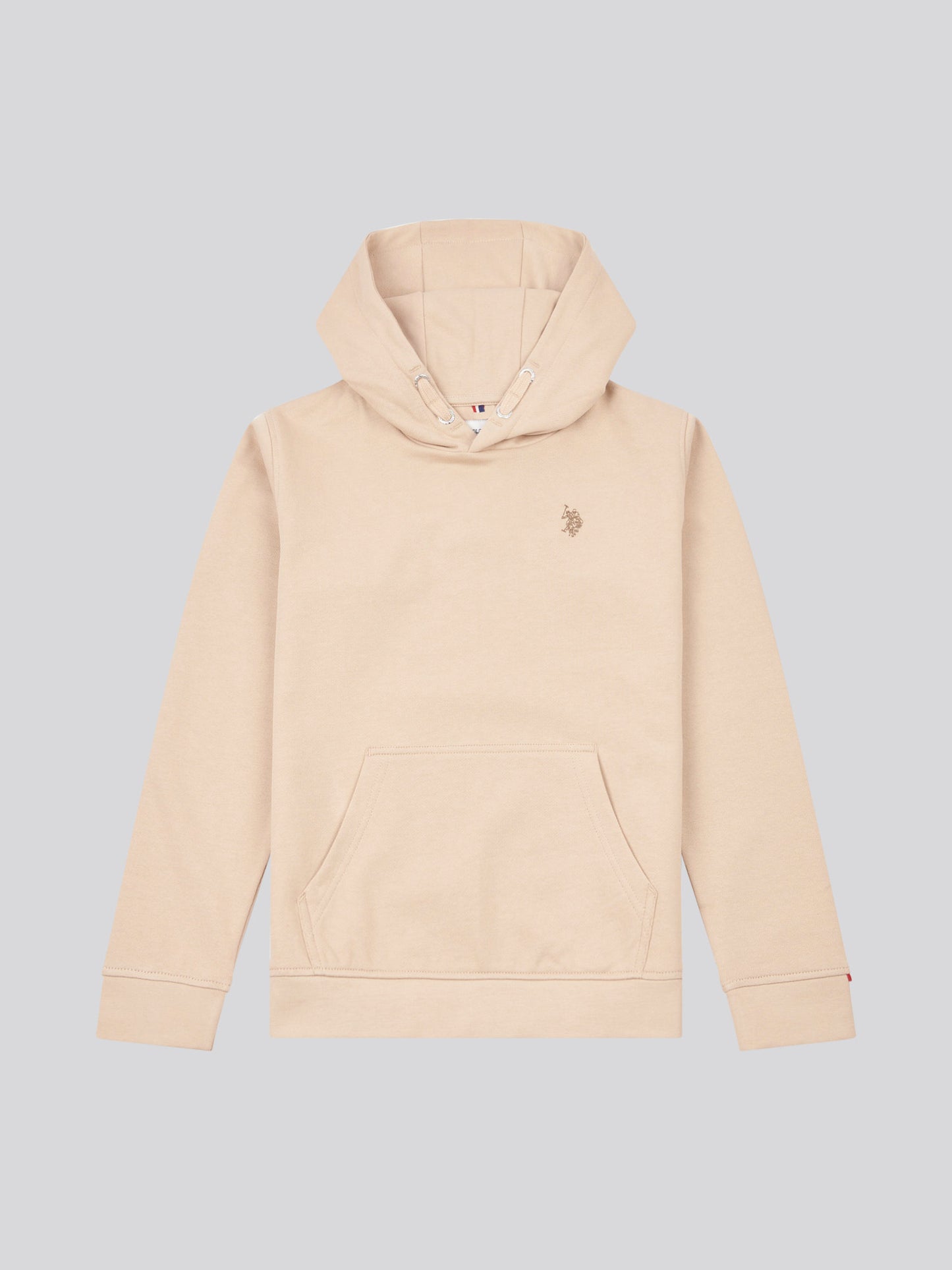Boys Double Horsemen Hoodie in Doeskin