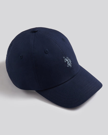 Boys Dobby Linen Blend Baseball Cap Dark Sapphire Navy / Moonlight Blue DHM