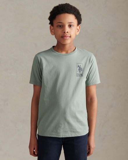 Boys 2 Pack Spirit Graphic T-Shirts Beige