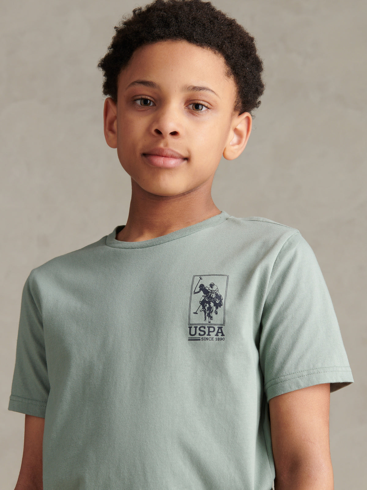 Boys 2 Pack Spirit Graphic T-Shirts Beige