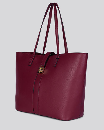Womens Winterberry Shopping Bag in Burgundy