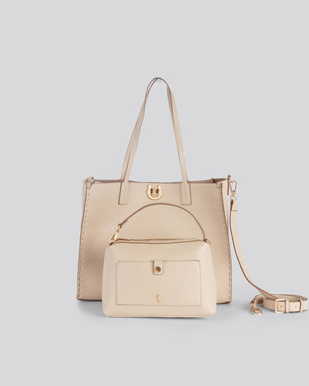 Womens Middleton Large Shopping Bag in Beige