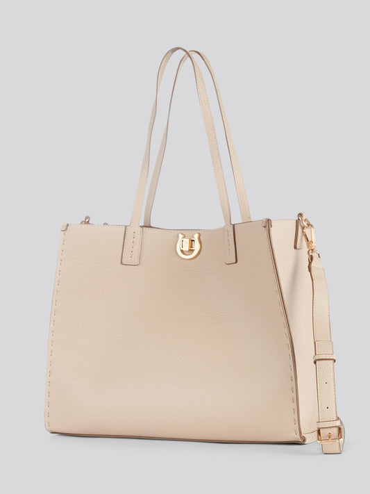 Womens Middleton Large Shopping Bag in Beige