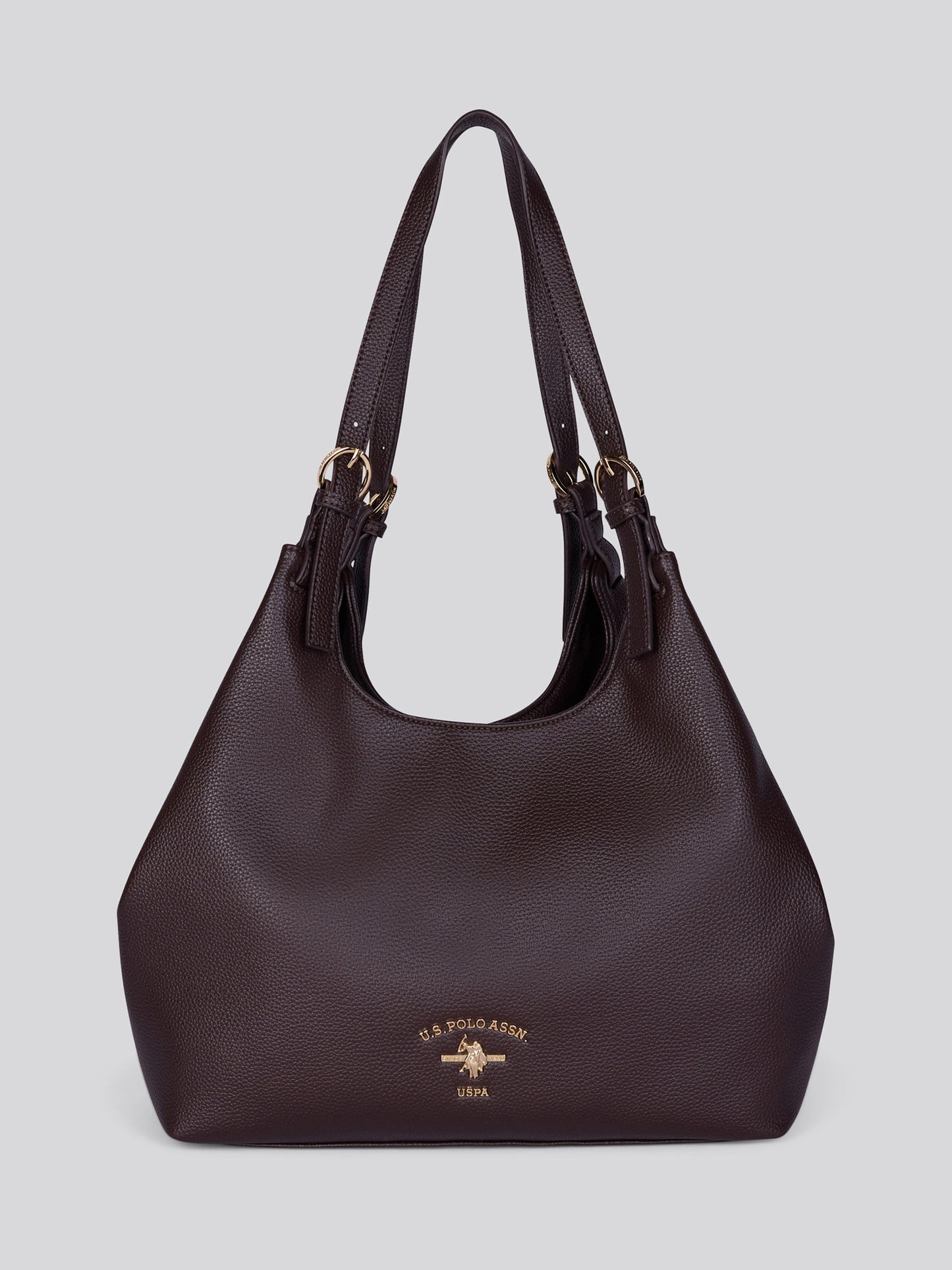 Womens Stanford Large Handle Bag in Dark Brown