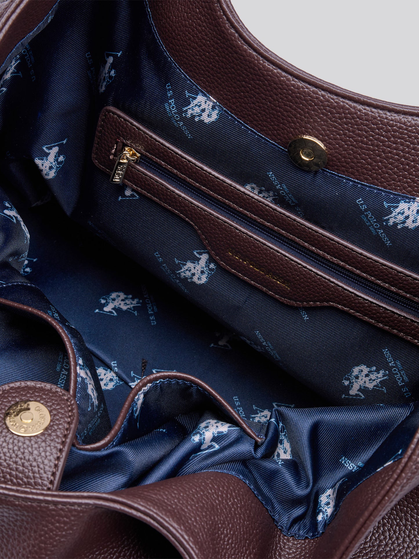 Womens Stanford Large Handle Bag in Dark Brown