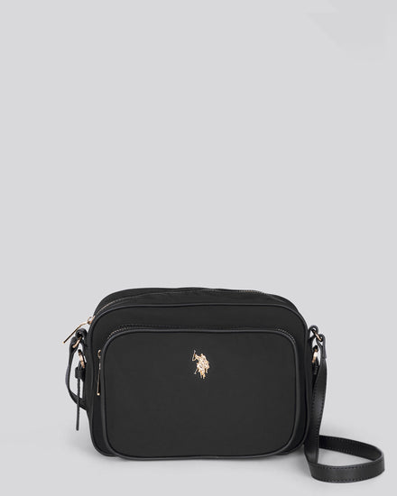 Womens Houston Crossbody Pocket Bag in Black