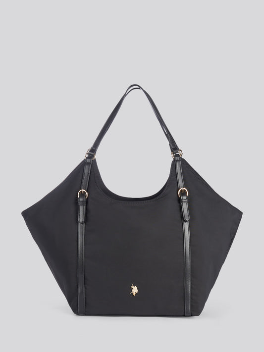 Womens Houston Large Double Handle Bag in Black