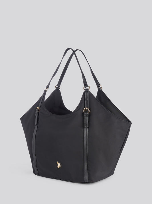 Womens Houston Large Double Handle Bag in Black