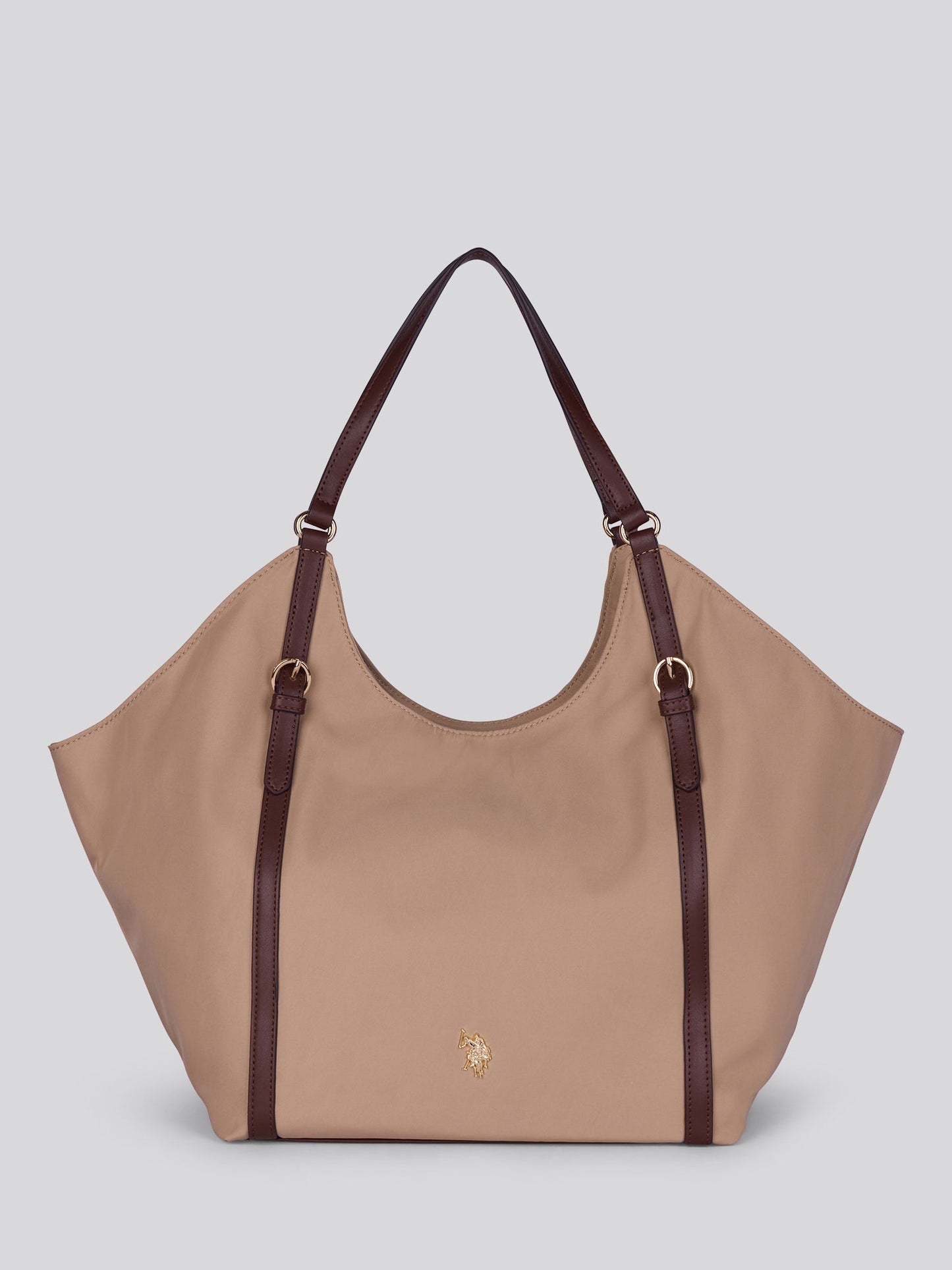 Womens Houston Large Double Handle Bag in Warm Taupe