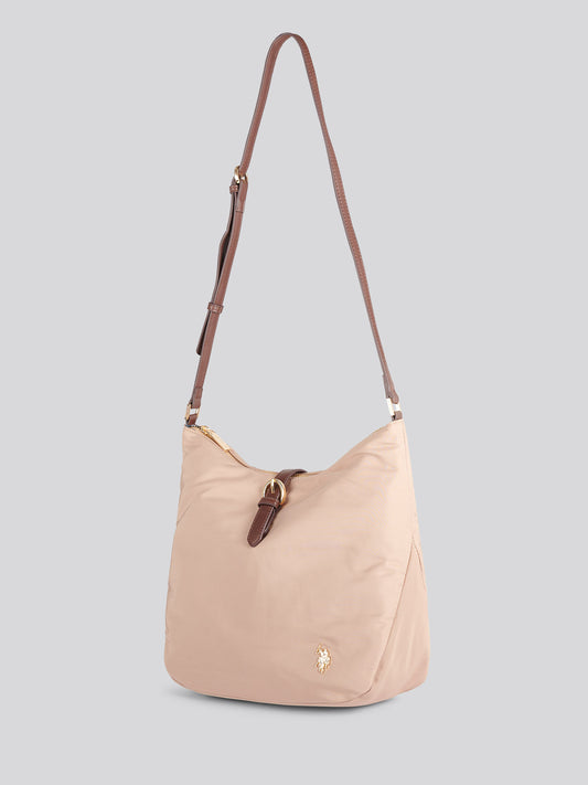 Womens Houston Hobo Bag in Warm Taupe