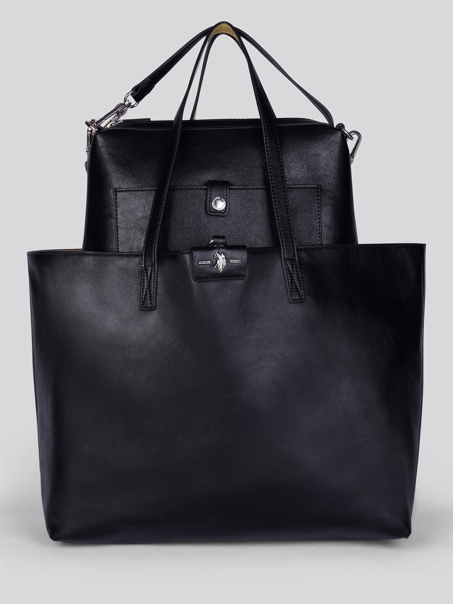 Womens Axtell Reversible Shopping Bag in Black