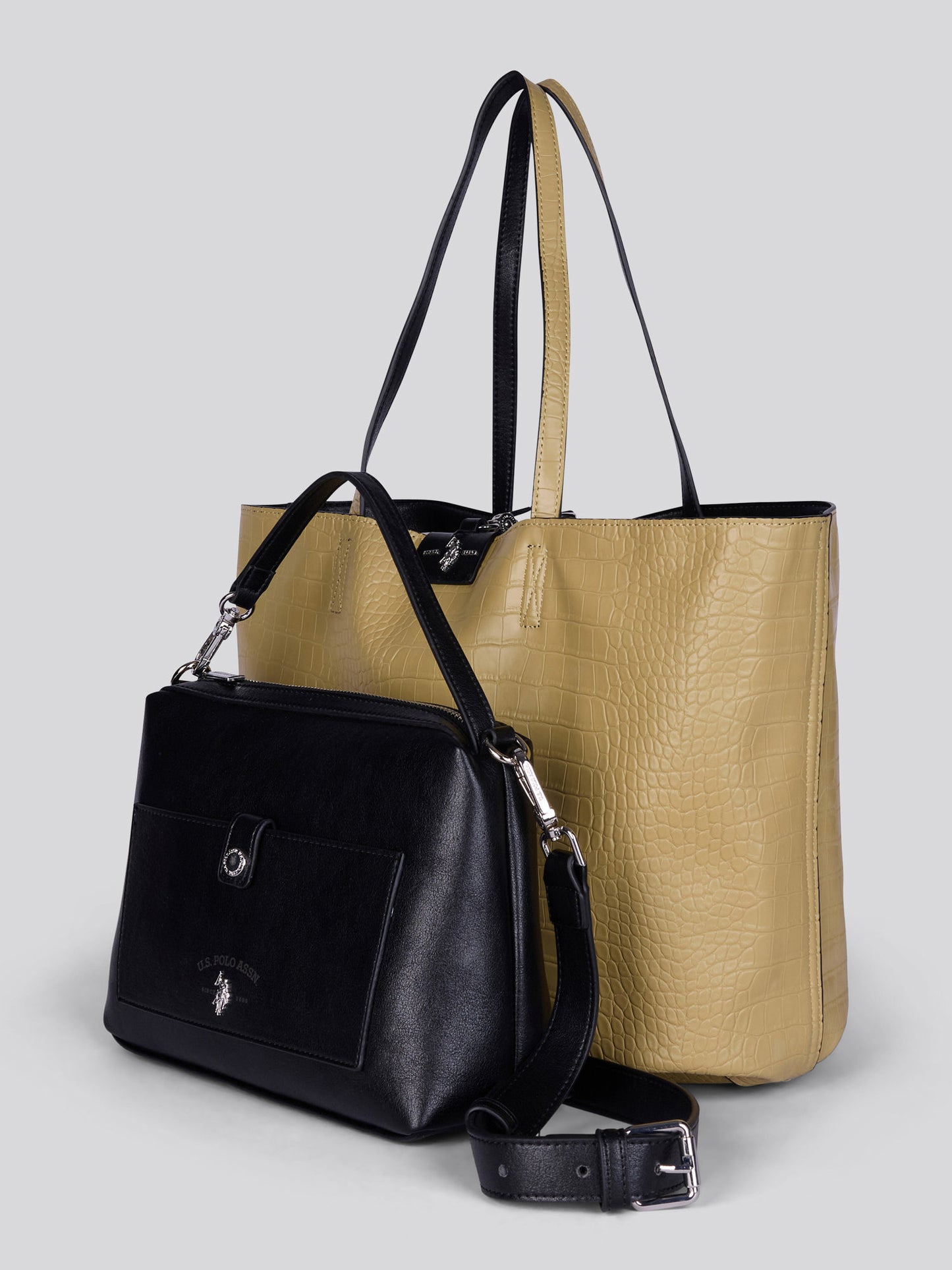 Womens Axtell Reversible Shopping Bag in Black