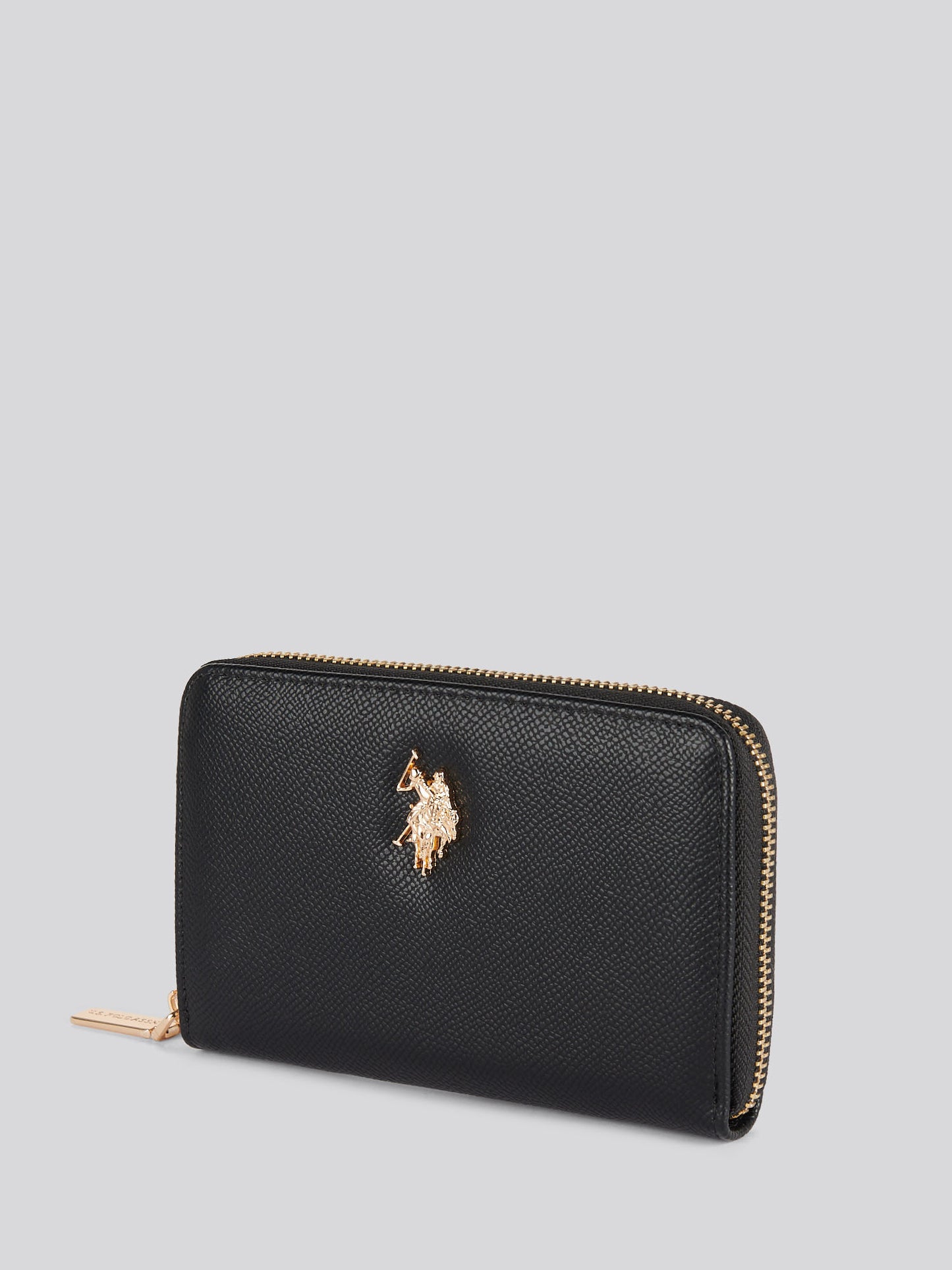 Womens Jones Medium Zip Wallet in Black
