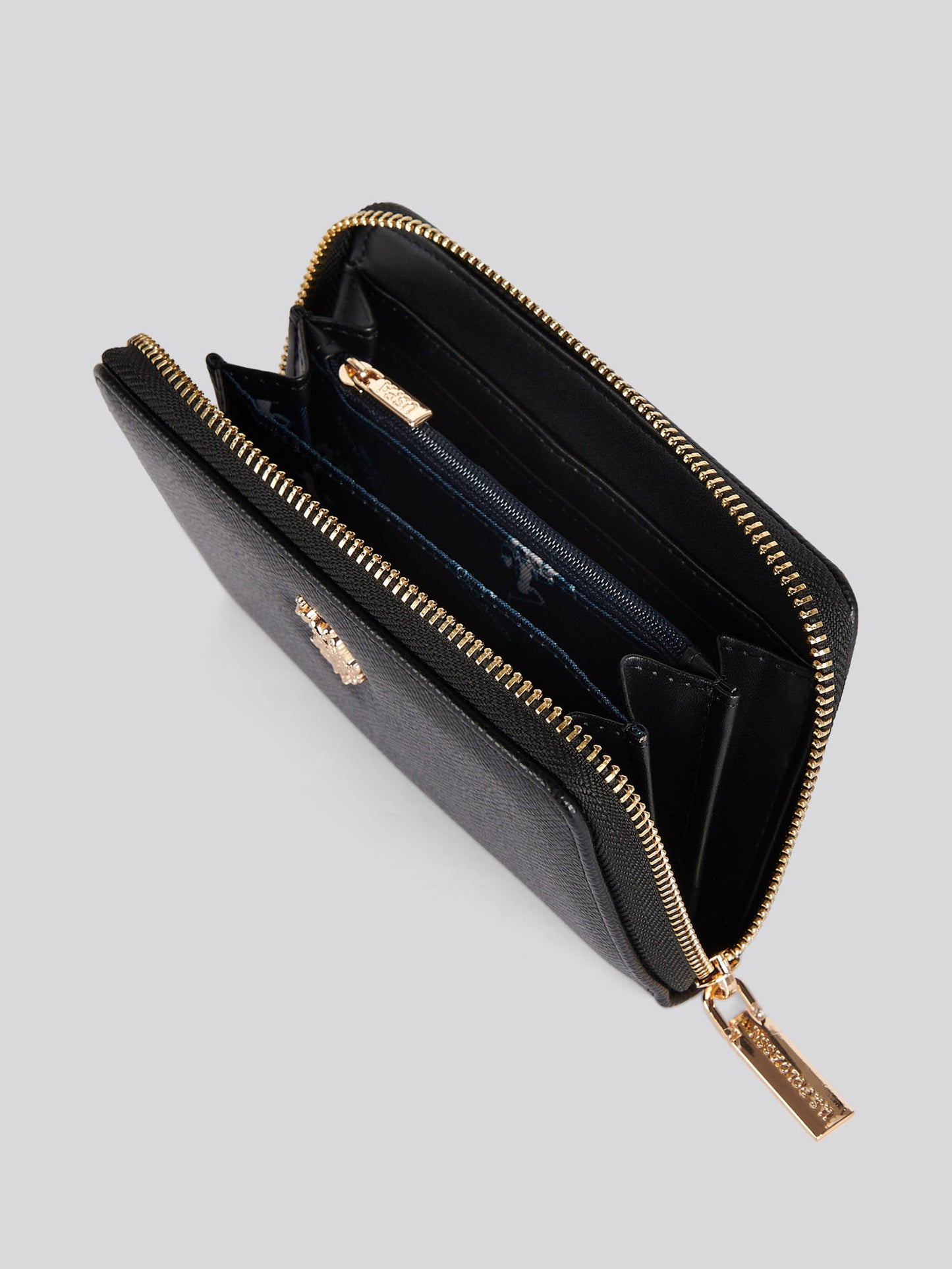 Womens Jones Medium Zip Wallet in Black