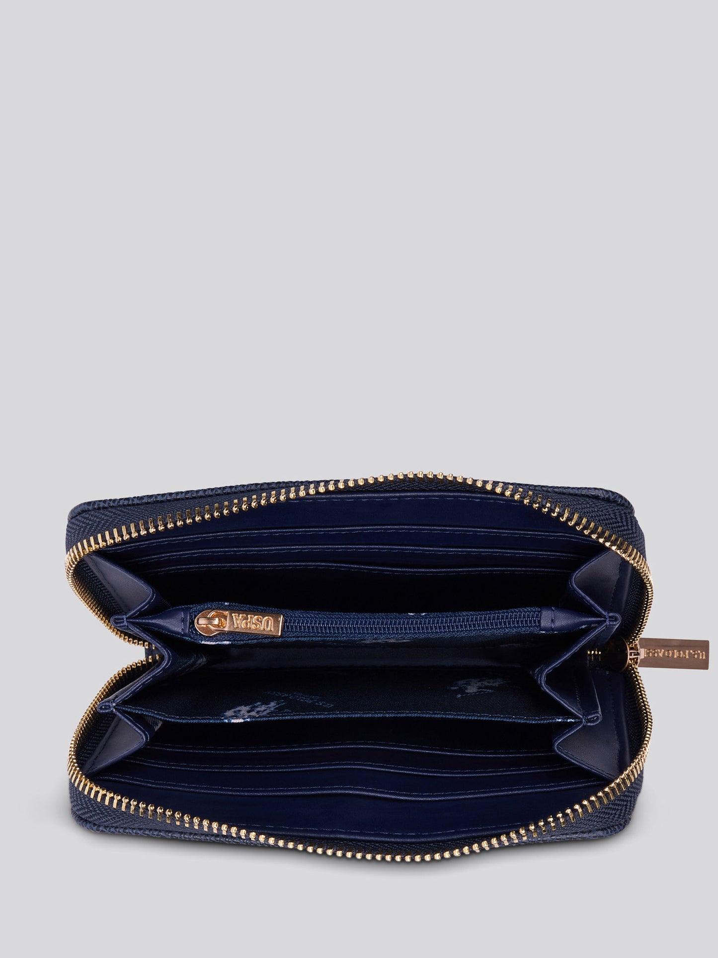 Womens Jones Medium Zip Wallet in Navy