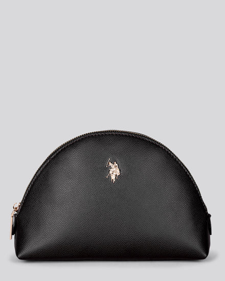 Womens Jones Round Beauty Bag in Black