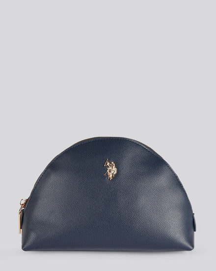 Womens Jones Round Beauty Bag in Navy