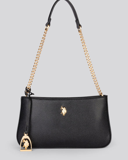 Womens Jones Small Hobo Bag w/ Chain in Black