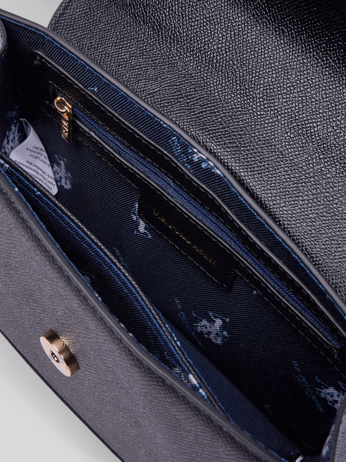 Womens Jones Small Flap Crossbody Bag in Black