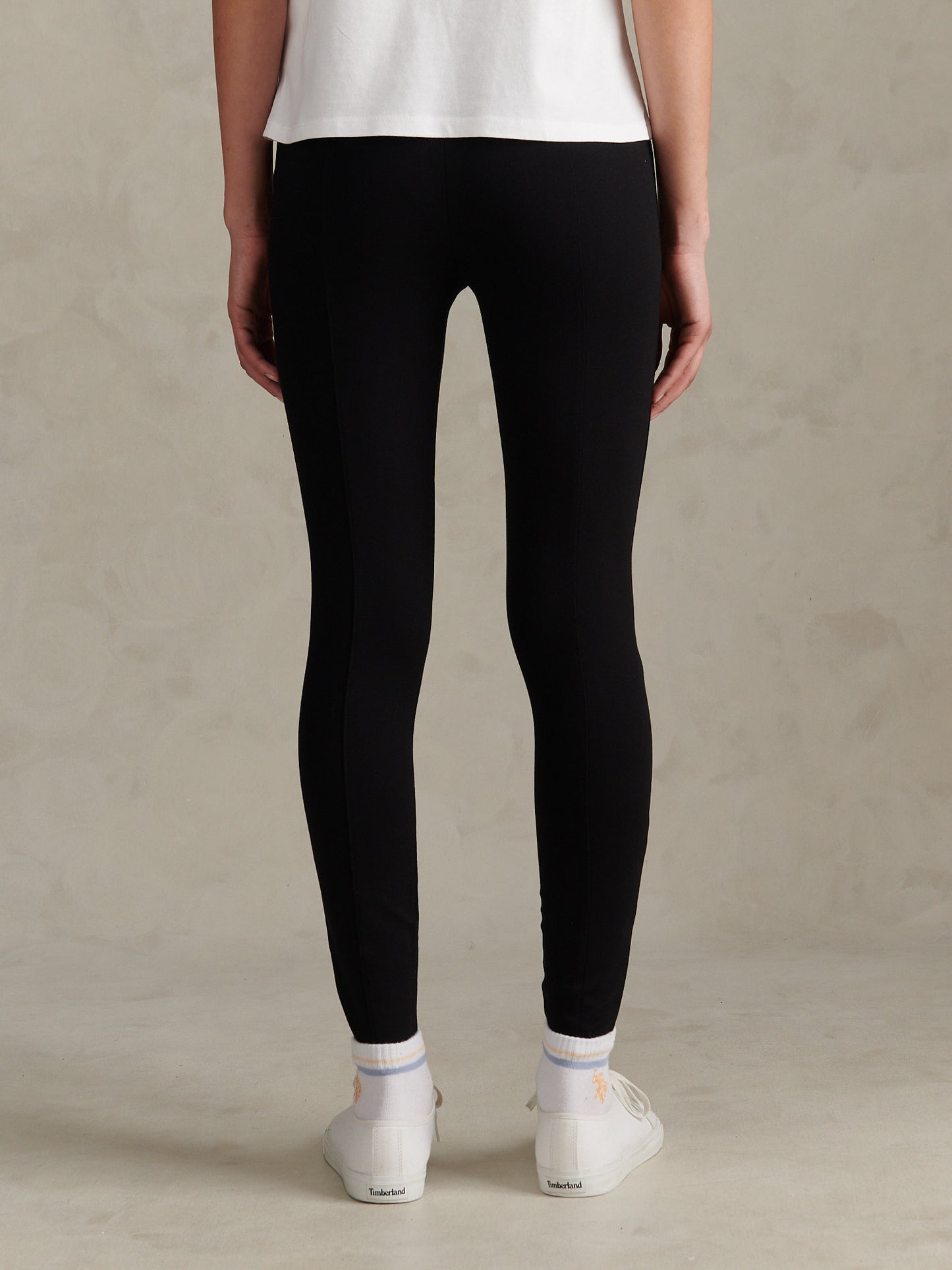 Womens Elastic Waistband Legging Black