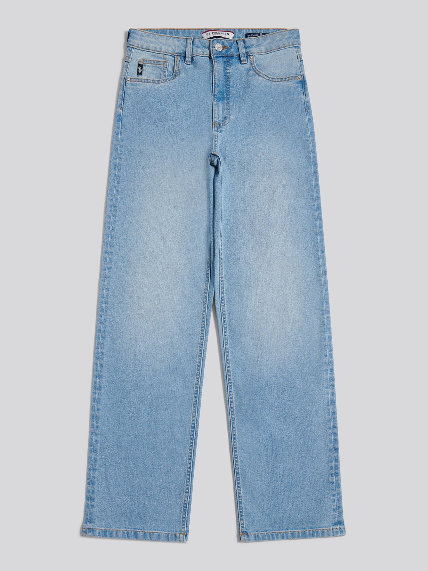 Womens Straight Fit Jean Light Blue Wash