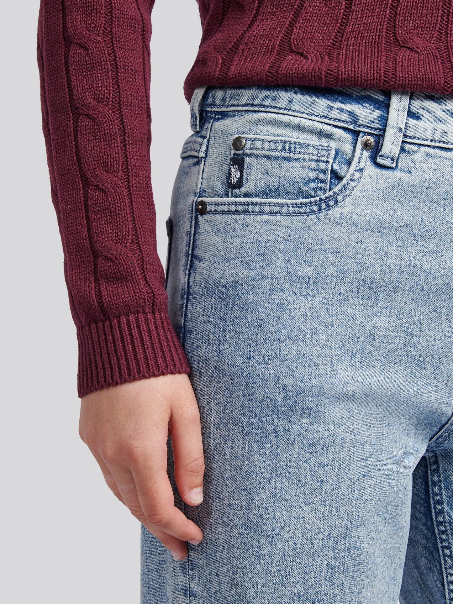 Womens Straight Fit Jean in Super Bleach Blue