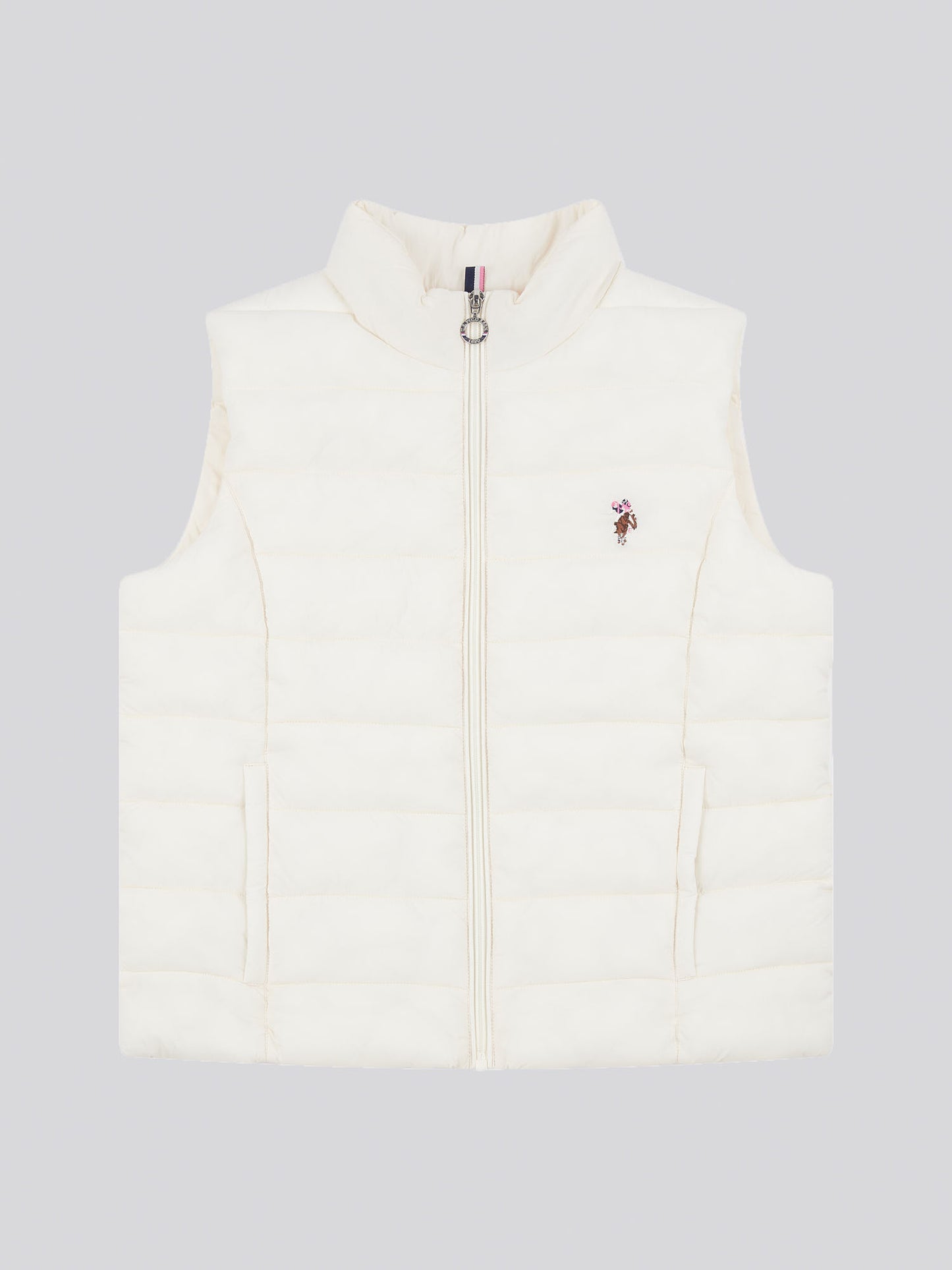 Womens Lightweight Puffer Gilet in Marshmallow