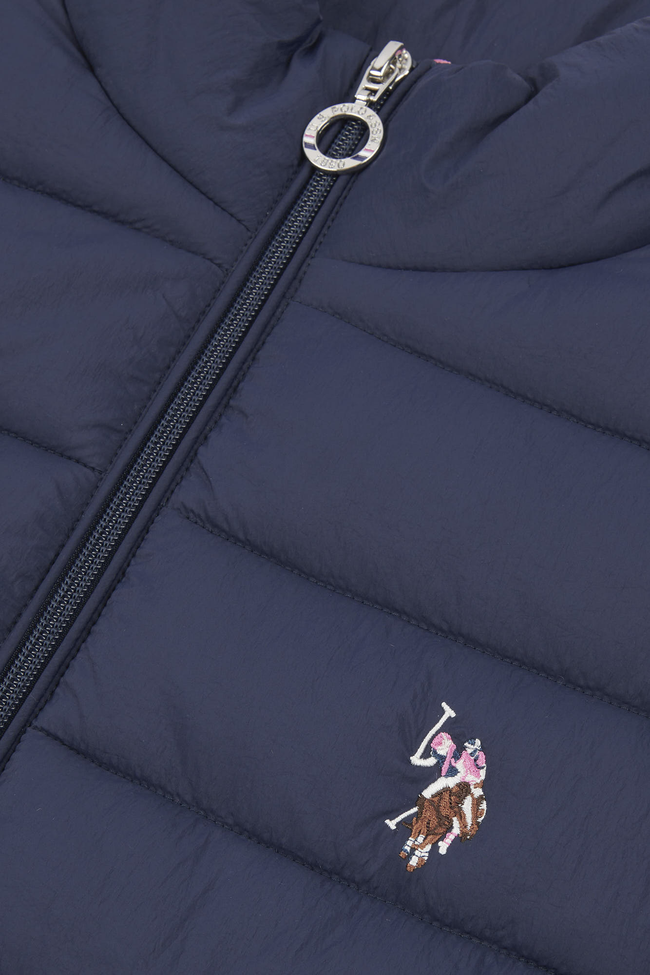 Womens Lightweight Puffer Gilet in Navy Iris