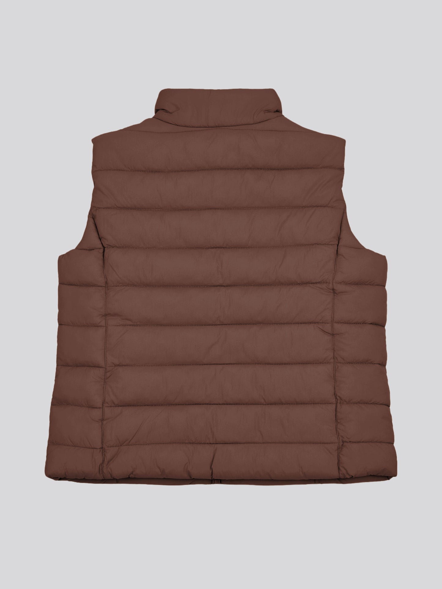 Womens Lightweight Puffer Gilet in Chocolate Martini