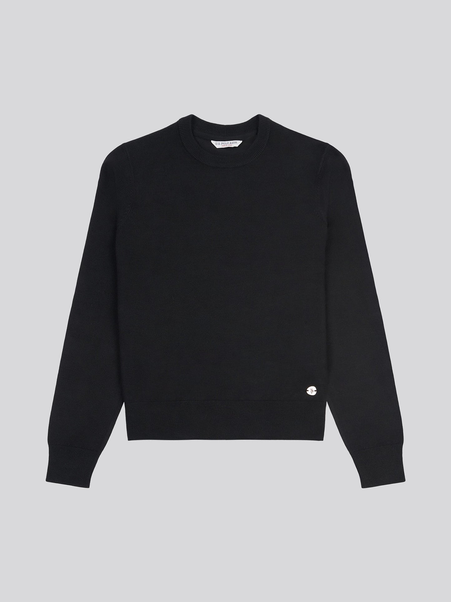 Womens Crew Neck Jumper in Black