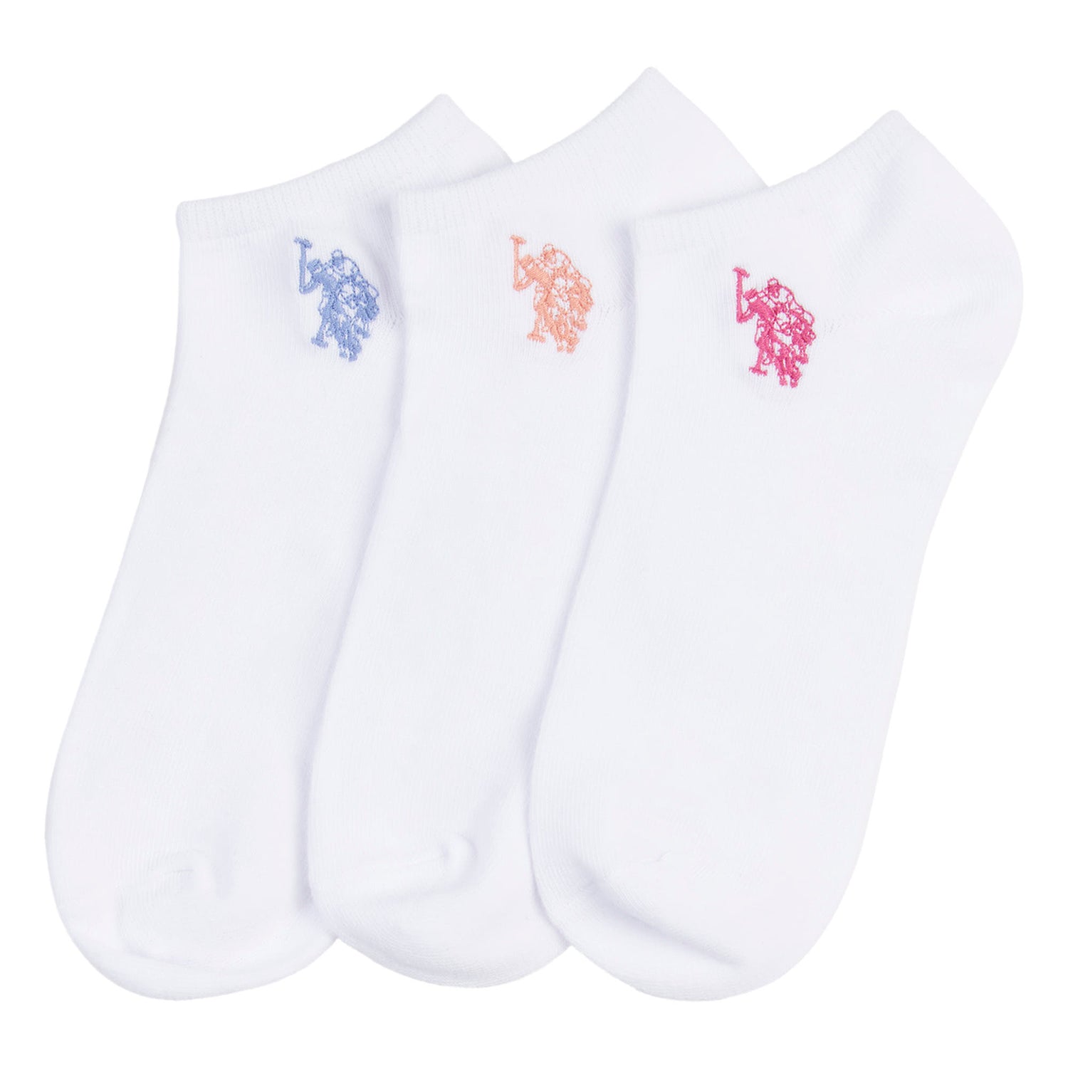 Womens 3 Pack Sport Socks in Bright White