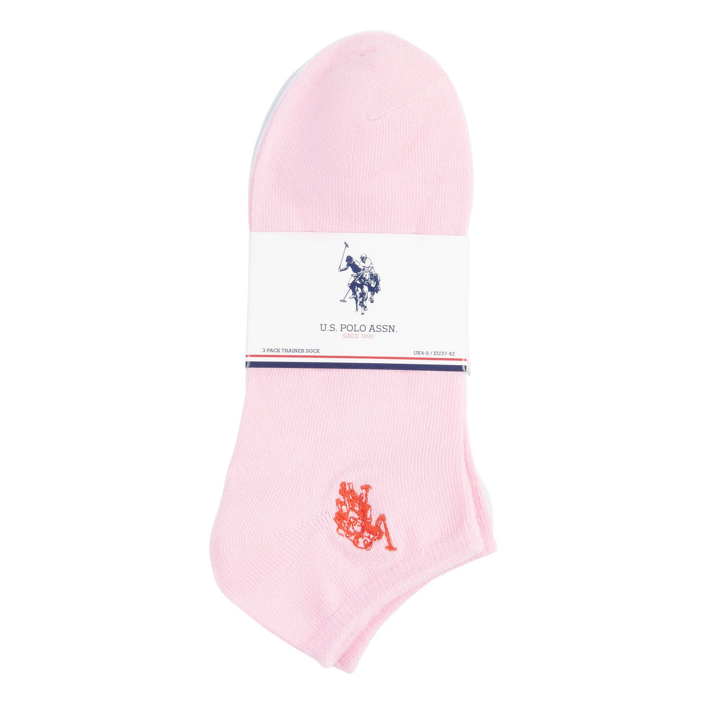 Womens 3 Pack Colour Pop Sport Socks in Cameo Pink