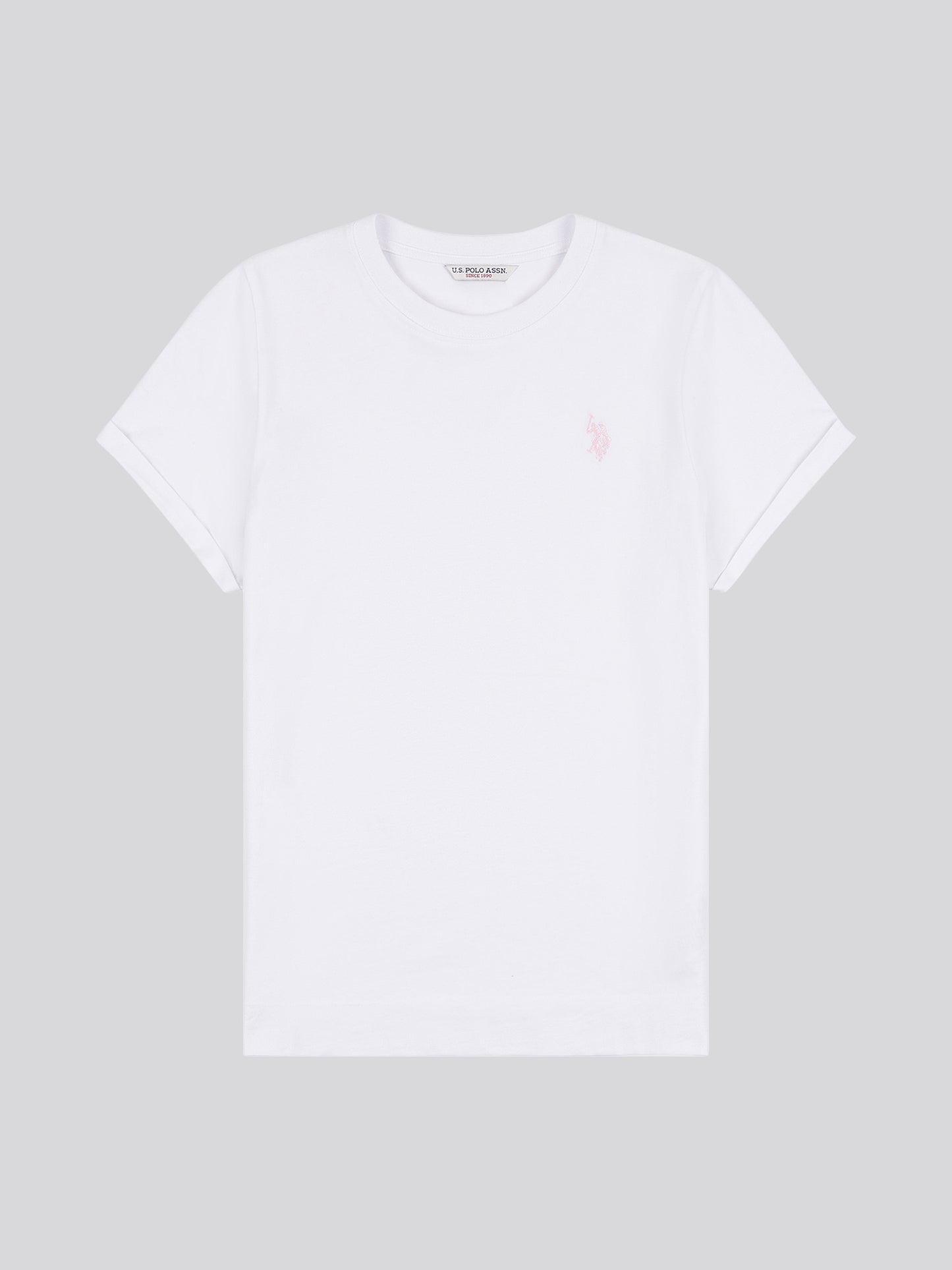 Womens Crew Neck T-Shirt in Bright White