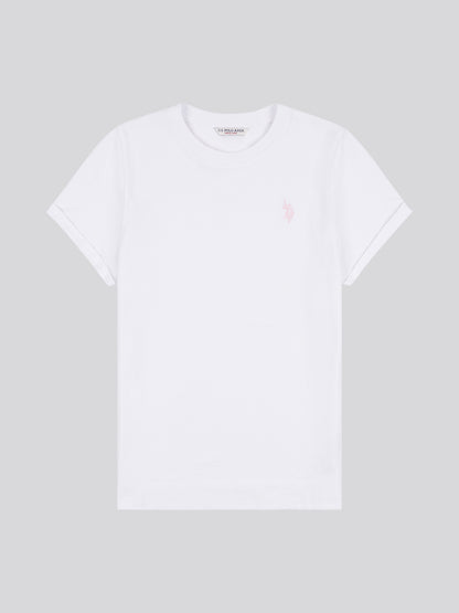 Womens Crew Neck T-Shirt in Bright White