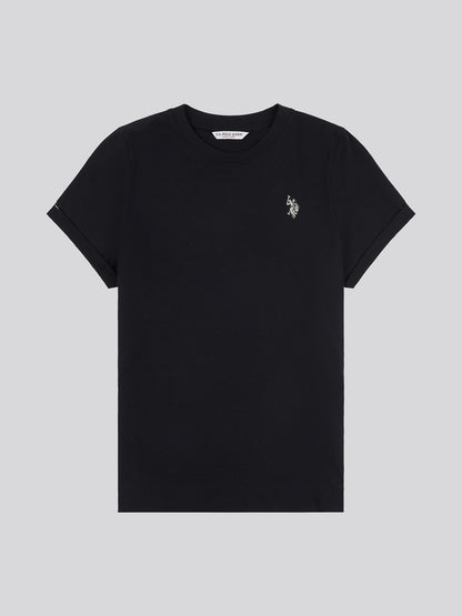 Womens Crew Neck T-Shirt in Black