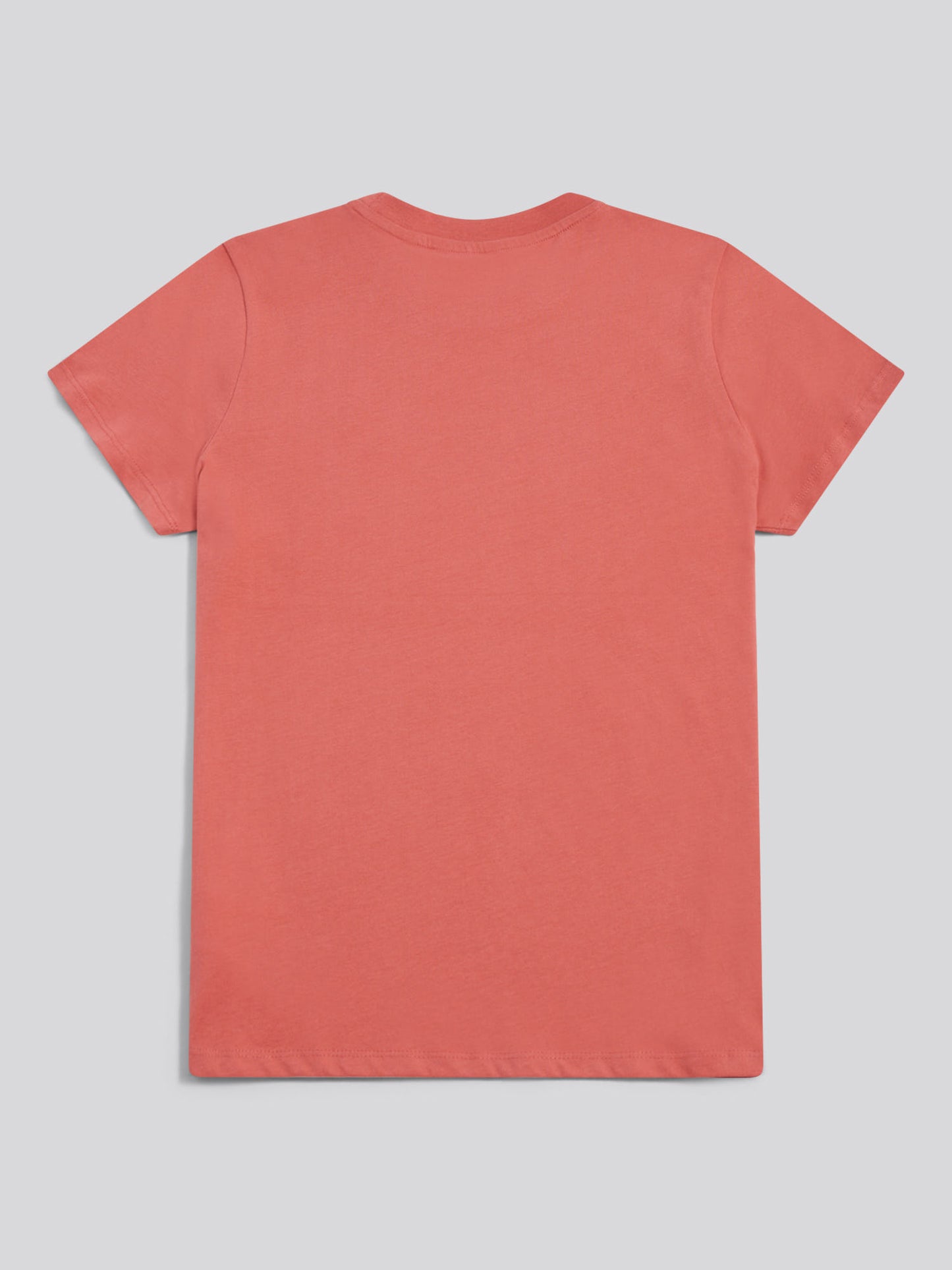Womens Crew Neck T-Shirt in Mineral Red