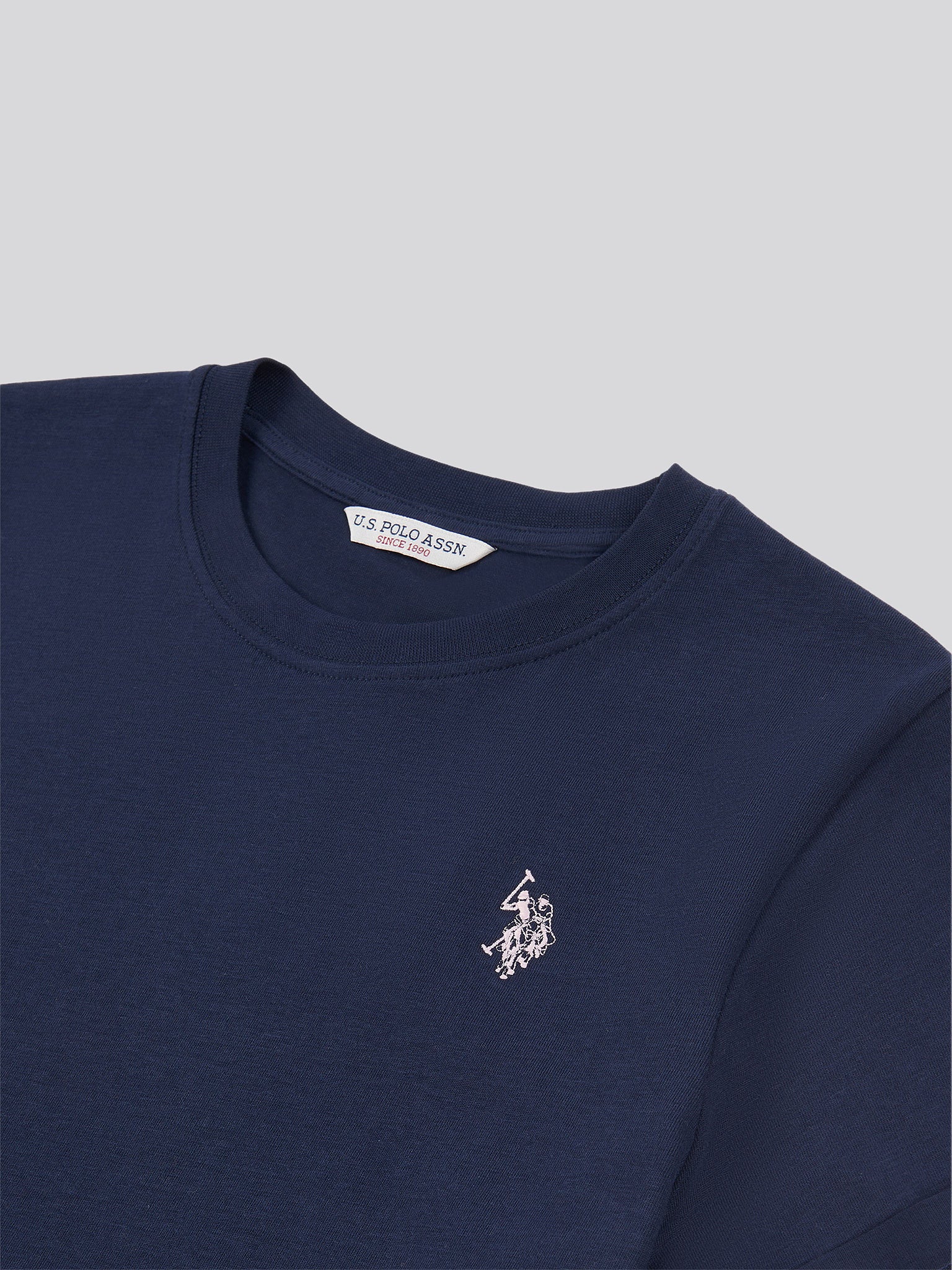 Womens Crew Neck T-Shirt in Navy Iris