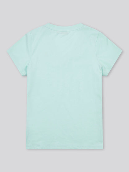 Womens V-Neck T-Shirt in Blue Light