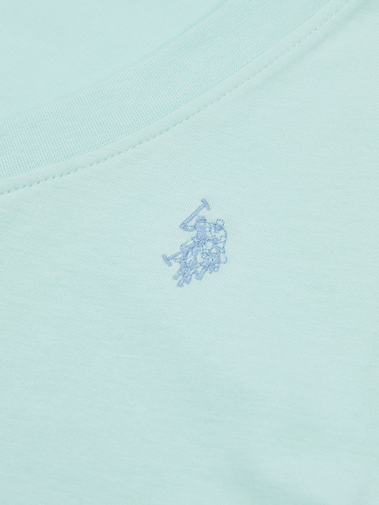 Womens V-Neck T-Shirt in Blue Light