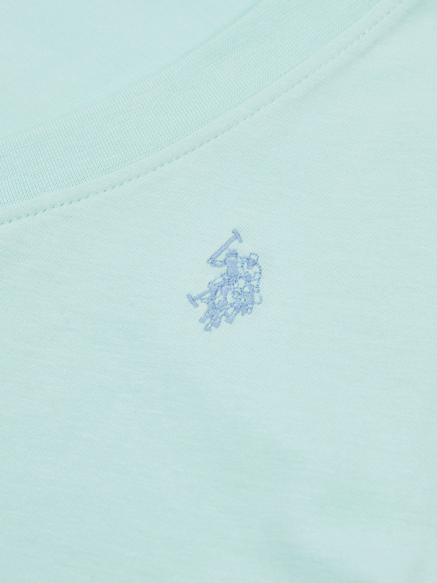 Womens V-Neck T-Shirt in Blue Light