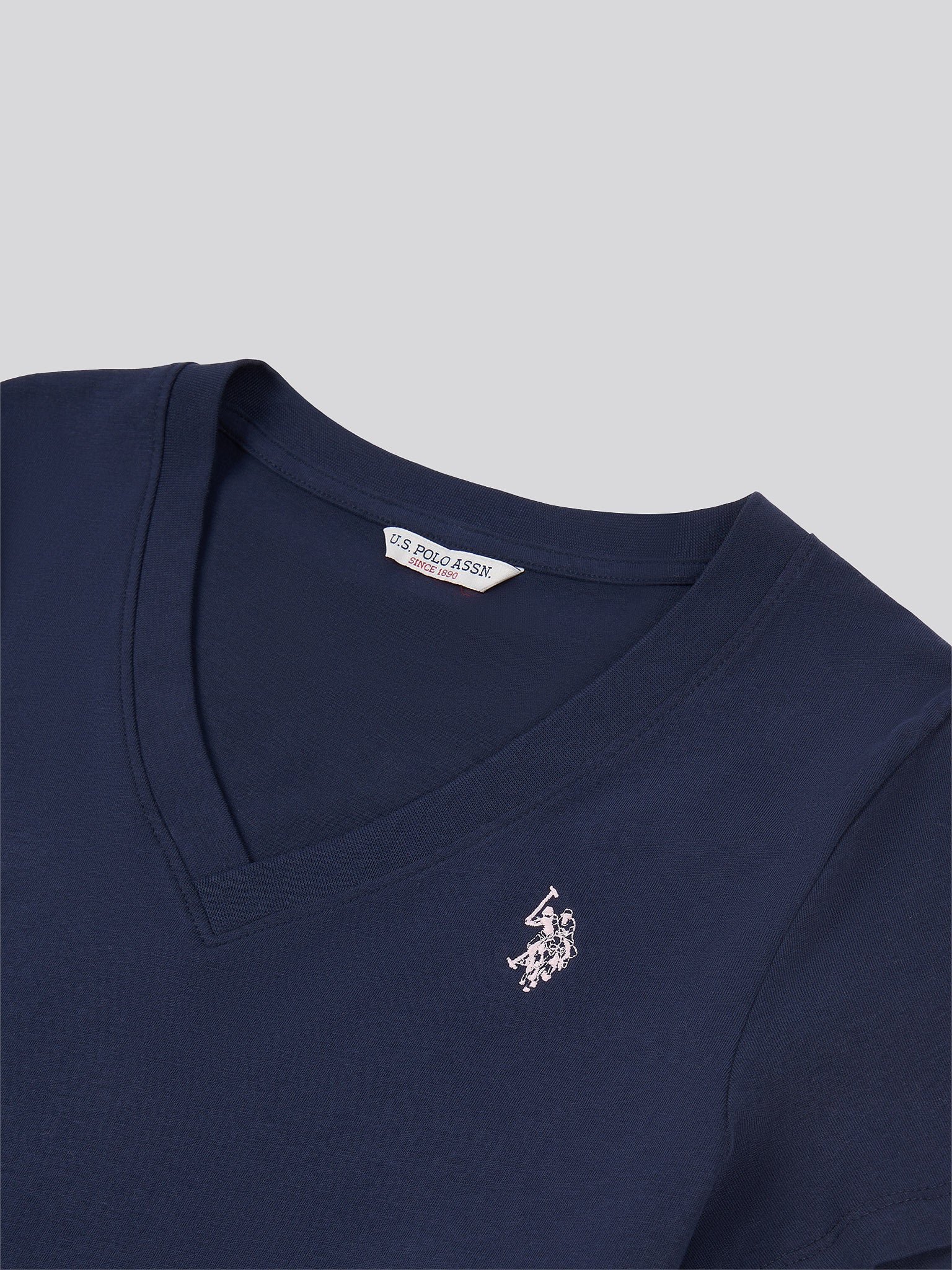 Womens V-Neck T-Shirt in Navy Iris