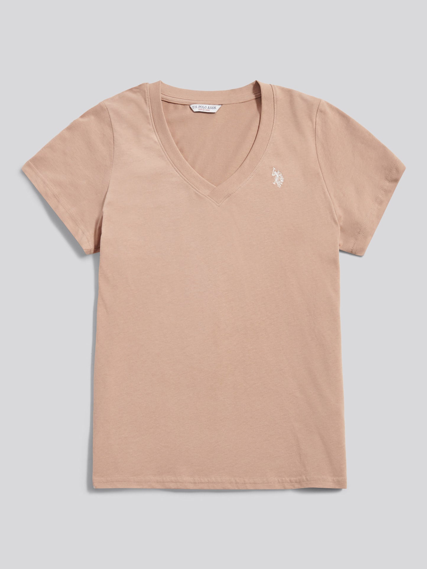 Womens V-Neck T-Shirt in Natural